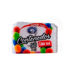 CONTENEDOR TERMICO LISO 8X8  PAQ. 50 PZAS