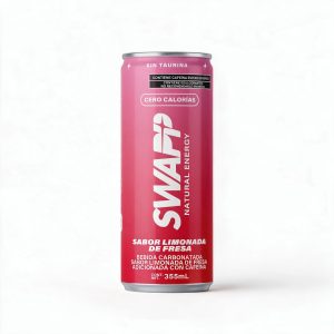 BEBIDA ENERGIZANTE SABOR LIMONADA DE FRESA SWAPP 355 ML