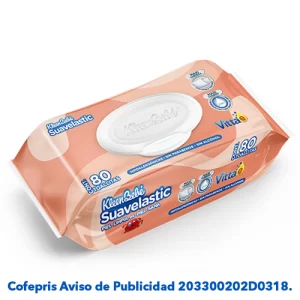 TOALLITAS HUMEDAS KLEEN BEBE SUAVELASTIC  80 PZS