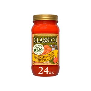 CLASSICO SALSA DE TOMATES CIRUELA Y ACEITE DE OLIVA 24 OZ