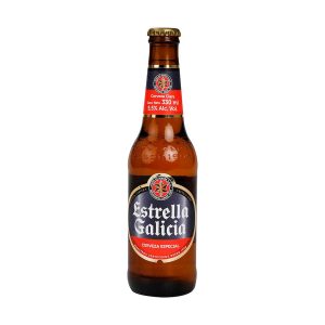 CERVEZA 5.5 ALCOHOL ESTRELLA GALICIA ROJA  330 ML